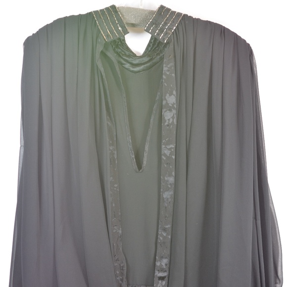 Vintage Wayne Clark Beaded Dress SZ 10 -#B25 - Picture 7 of 8